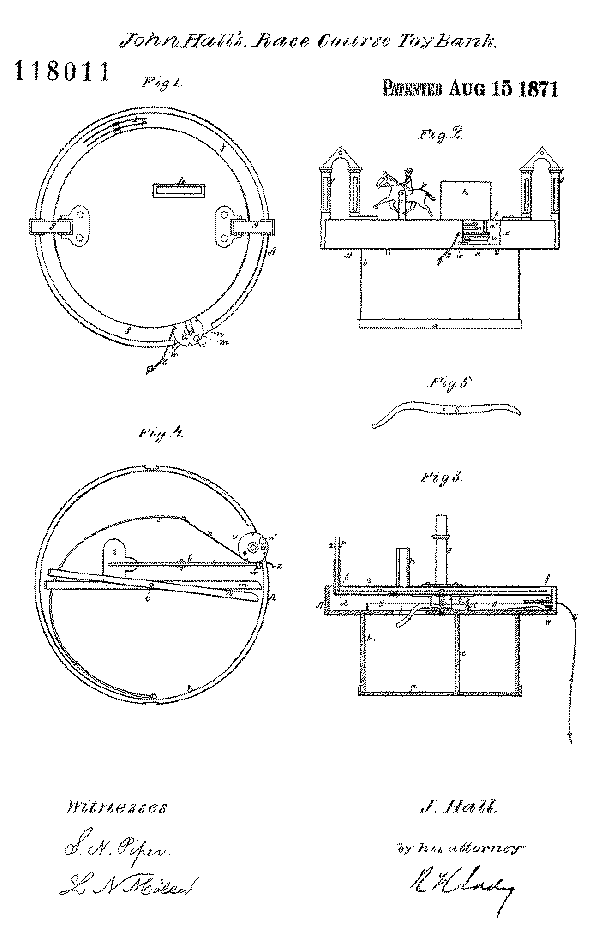 Race Course, Patent Drawing No. 118,011